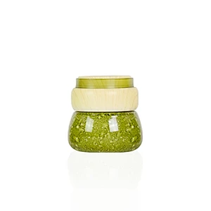 luxury fashion custom 1oz personal care glass packaging skin care cream lotion cosmetic jar