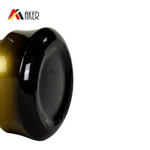 30g 1oz black gradient gold alumite cap lotion face cream cosmetic packaging skin care glass jar set