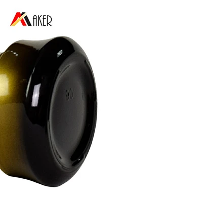 30g 1oz black gradient gold alumite cap lotion face cream cosmetic packaging skin care glass jar set