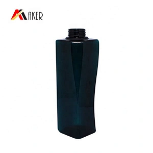 Factory custom unique shape 450ml pet plastic hotel shampoo bottle