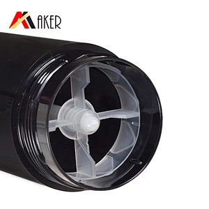 Hot sale empty black 30ml 50ml PP plastic cosmetic deodorant stick bottle with inner cover and screw cap