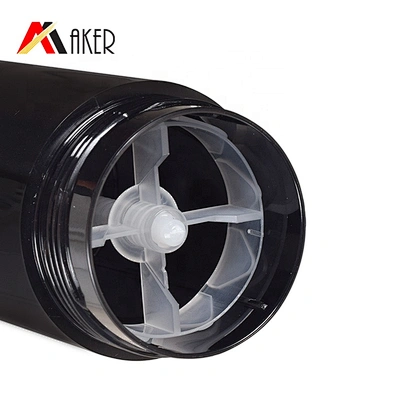 Hot sale empty black 30ml 50ml PP plastic cosmetic deodorant stick bottle with inner cover and screw cap