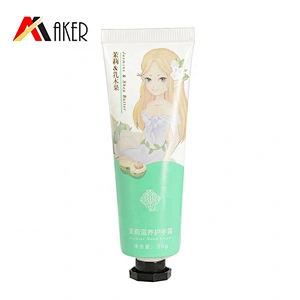 Hot sale 30ml empty hand cream aluminum laminated cosmetic packaging tube with screw cap