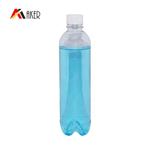 Wholesale BPA free 550ml PET round plastic water bottle with screw cap