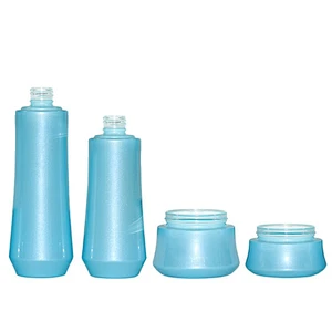 luxury fashion personal care glass pacakging skin care lotion cream glass custom bottles and jars packaging set
