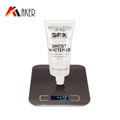 Empty 25g LDPE clear soft cosmetic cream plastic packaging tube with screw cap