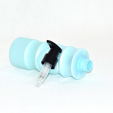 Plastic PET customise unique shape pet shampoo bottle 300ml with lotion pump