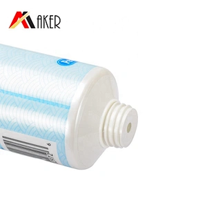 Wholesale round 250ml LDPE plastic empty cosmetic cream tube packaging with flip top cap