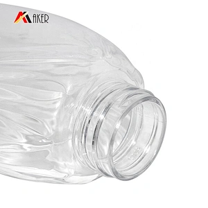 Newest design wholesale price 740ml empty clear PET plastic lotion bottle with pump