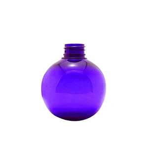 250ml Spherical Purple Liquid Soap Cosmetic Plastic Foaming Handwash Bottle with Lotion Pump