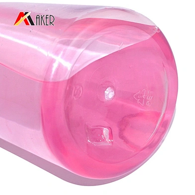 Wholesale price 600ml clear PET bpa free water bottle with tamper proof screw cap