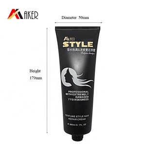 Factory wholesale 260ml LDPE plastic cosmetic tube hair care packaging with cap