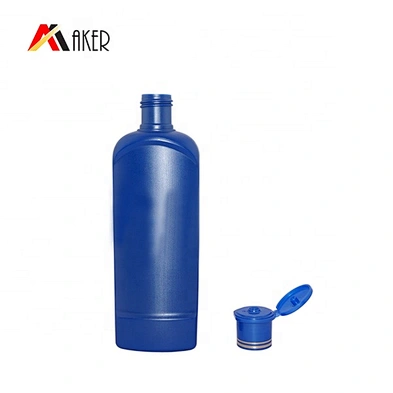Factory supply 250ml HDPE plastic cosmetic shampoo bottle packaging with plastic flip top cap