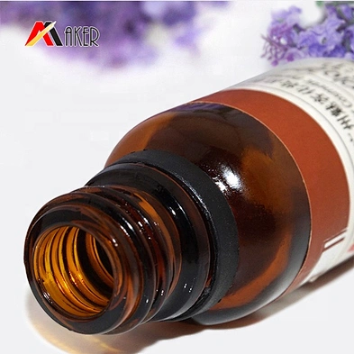 China factory 20ml amber boston round cosmetic essential oil glass serum bottle with cap