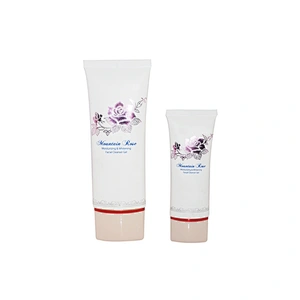 China manufacturer 200ml white oval plastic packaging tube empty cosmetic tube with cap