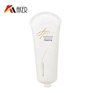 Concise design 120ml pure white LDPE plastic cosmetic hand cream tube body cream tube packaging with plastic flip top cap
