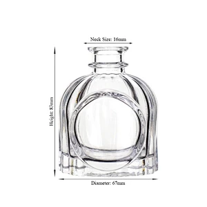 Maker Brand Manufacturer New Design Fashion Modern Transparent Empty Luxury Aromatherapy Clear Reed Glass Diffuser Bottle