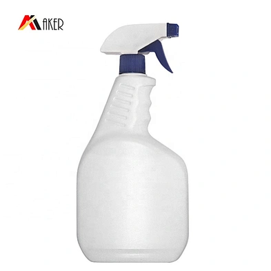 Factory supply wholesale price empty white 1000ml plastic HDPE trigger spray bottle