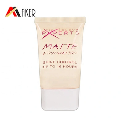 wholesale pink empty 30ml oval pe cosmetic BB CC cream plastic tube with screw lid