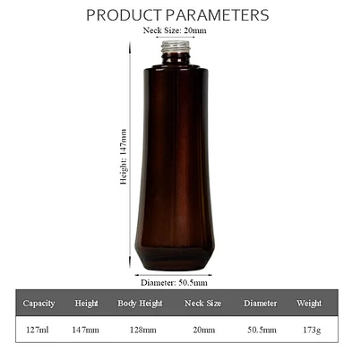 120ml black gradient gold bottle packaging personal skincare cream lotion pump cosmetic glass bottle