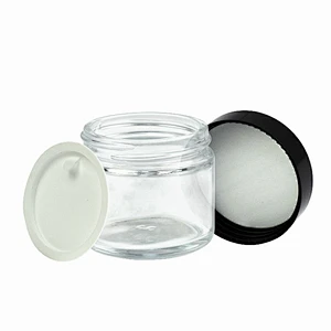 glass eye cream jars cosmetic face cream jar with gold cap glass jar skincare packaging