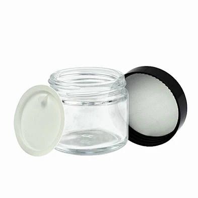 glass eye cream jars cosmetic face cream jar with gold cap glass jar skincare packaging