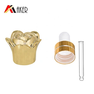 Custom 10ml 20ml amber empty gourd shape glass essential oil bottle packaging with cap or dropper