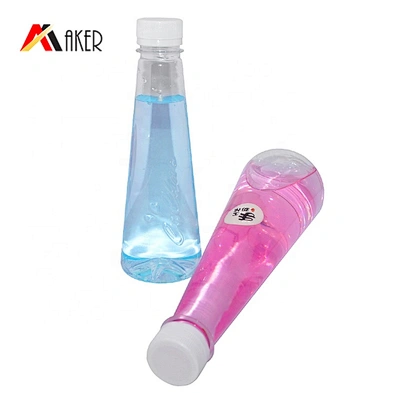 Wholesale BPA Free 250ml 500ml empty clear PET plastic soda drinking water bottle with screw cap