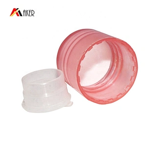 Empty cylinder 30ml cosmetic PET plastic lotion bottle with screw cap