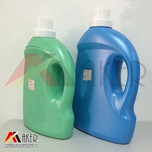 China customized design 3L HDPE plastic laundry detergent bottle with screw lid