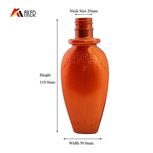 Factory supply new design mini 90ml PET plastic travel shampoo bottle packaging