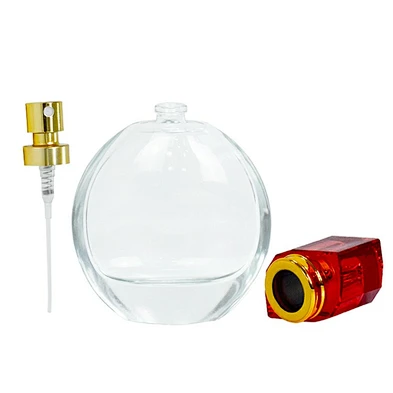 factory custom transparent classical 100ml glass bottle packaging perfume bottle