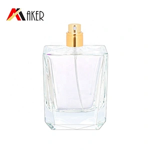 2020 Hottest wholesale luxury design empty clear glass spray perfume bottle 100ml