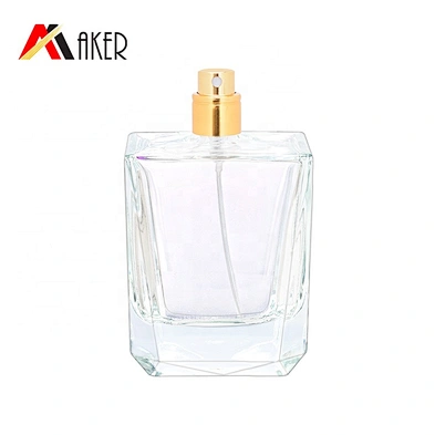 2020 Hottest wholesale luxury design empty clear glass spray perfume bottle 100ml