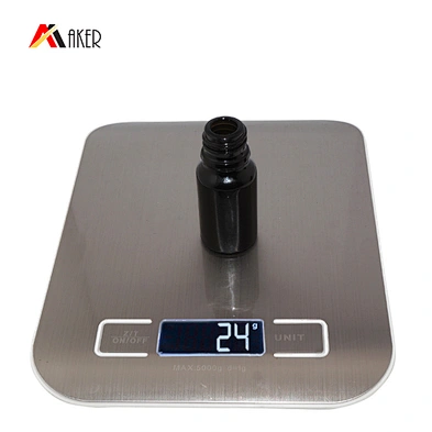 Matte Frosted Cosmetic Serum Glass Dropper Bottle Black New Essential Oil Boston Round Screen Printing Personal Care 1000pcs