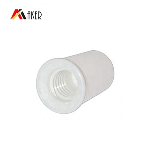 Empty 10ml round white color cosmetic plastic circle eye cream tube packaging with screw cap