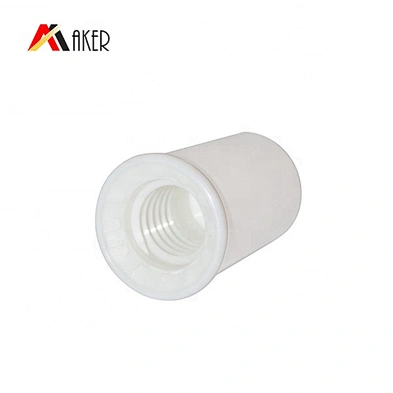 Empty 10ml round white color cosmetic plastic circle eye cream tube packaging with screw cap