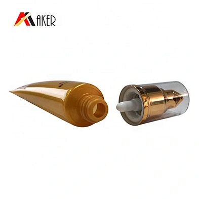 Empty Cosmetic Airless Pump Tube for Eye Cream BB Cream Packaging
