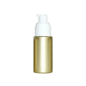 luxury custom glass bottle packaging printing gold 40ml skin care cream pump lotion personal care glass bottle