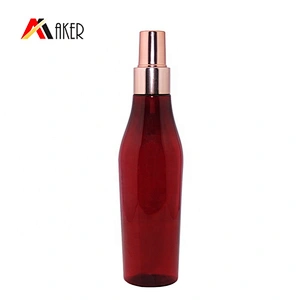 2020 Hottest unique wholesale price empty red 150ml PET cosmetic plastic spray bottle
