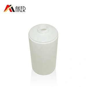 Wholesale 300ml white cylinder PE plastic shampoo bottle packaging with big cover cap