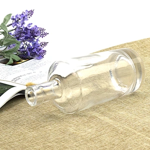 china custom 750ml clear wine bottle brandy glass liquor vodka bottle