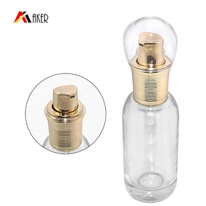 Factory supply newest gold aluminum covered 18/410 cream dispenser pump with lid