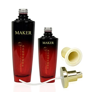 Empty Black Gradient Red 30g 50g 30ml 50ml 100ml 130ml Skincare Face Cream Lotion Glass hot-selling Cosmetics Bottle Set