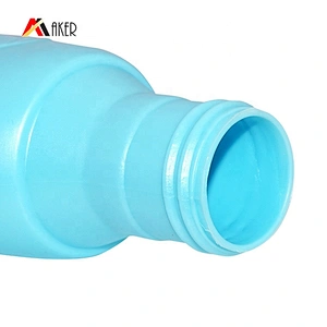 Special design 600ml HDPE plastic laundry detergent bottle with plastic unique purple color screw cap