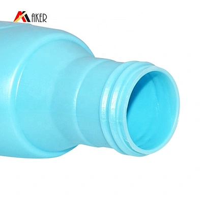 Special design 600ml HDPE plastic laundry detergent bottle with plastic unique purple color screw cap