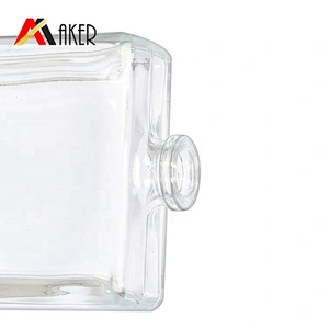 Best Selling 50ml Rectangle clear custom glass Liquid Perfume bottles