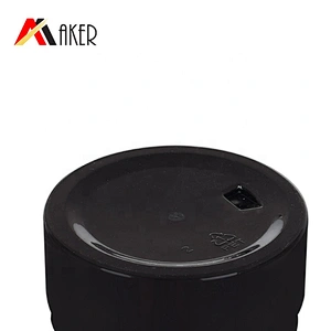 Wholesale empty black 80ml 100ml PET plastic cosmetic face cream jar packaging with black plastic screw cap and white liner