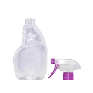 400ml 500ml plastic trigger sprayer pet toliet bowl cleaner liquid laundry detergent bottle