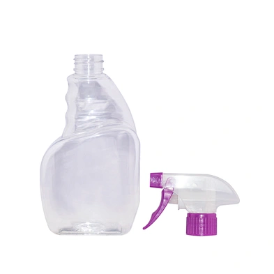 400ml 500ml plastic trigger sprayer pet toliet bowl cleaner liquid laundry detergent bottle